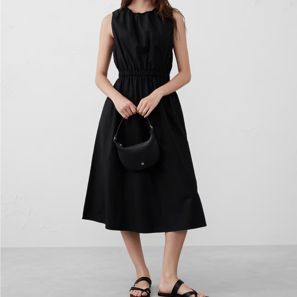 Banana Republic Factory Black Sleeveless Dress - Size Petite Medium